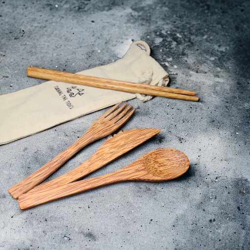 Wooden Coconut Utensils Set