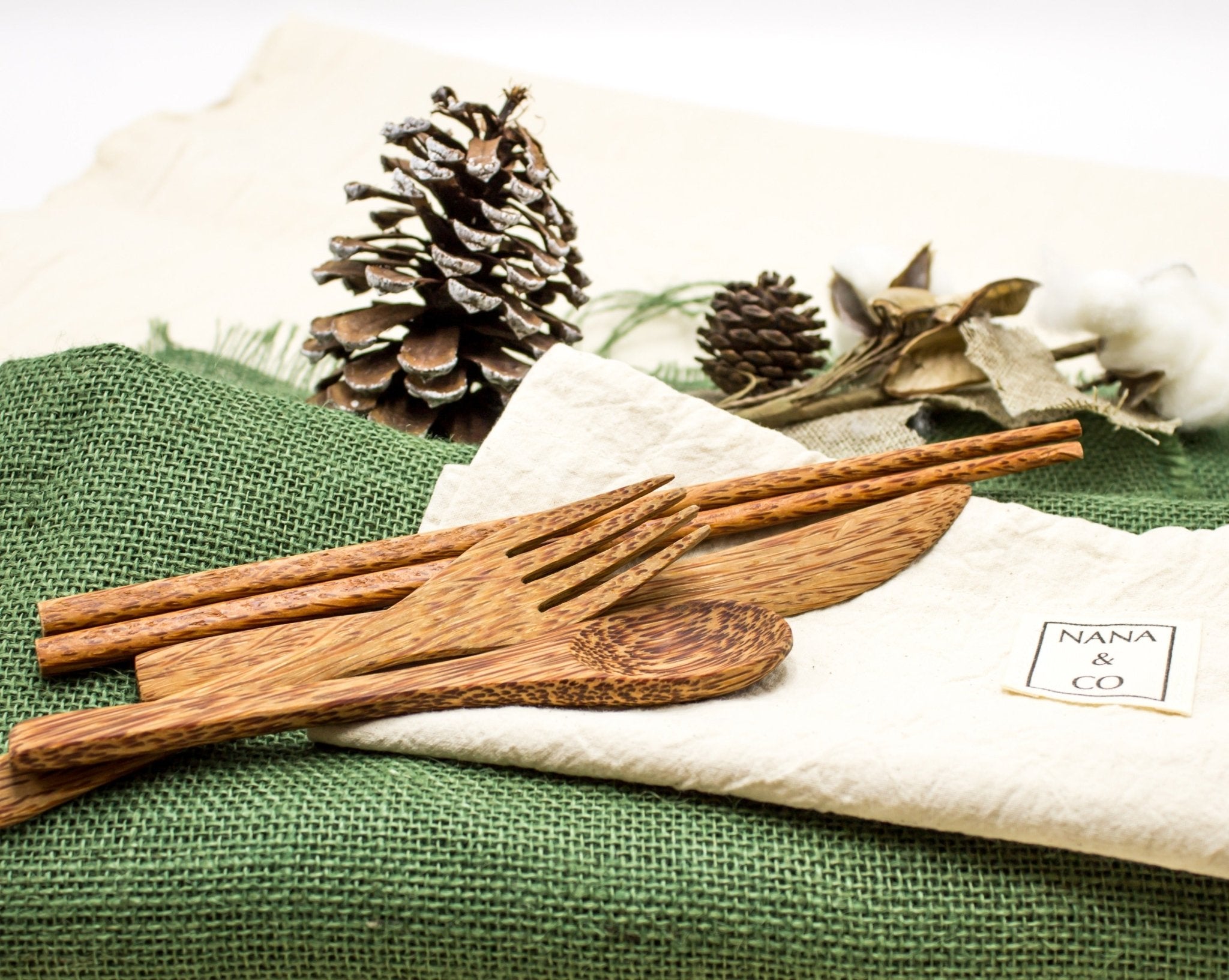 Wooden Coconut Utensils Set